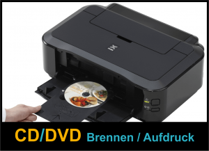 CD-DVD Brennen-Aufdruck